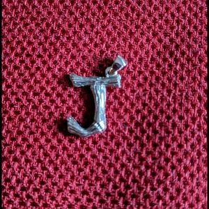 Glamira 14kt white gold J Charm